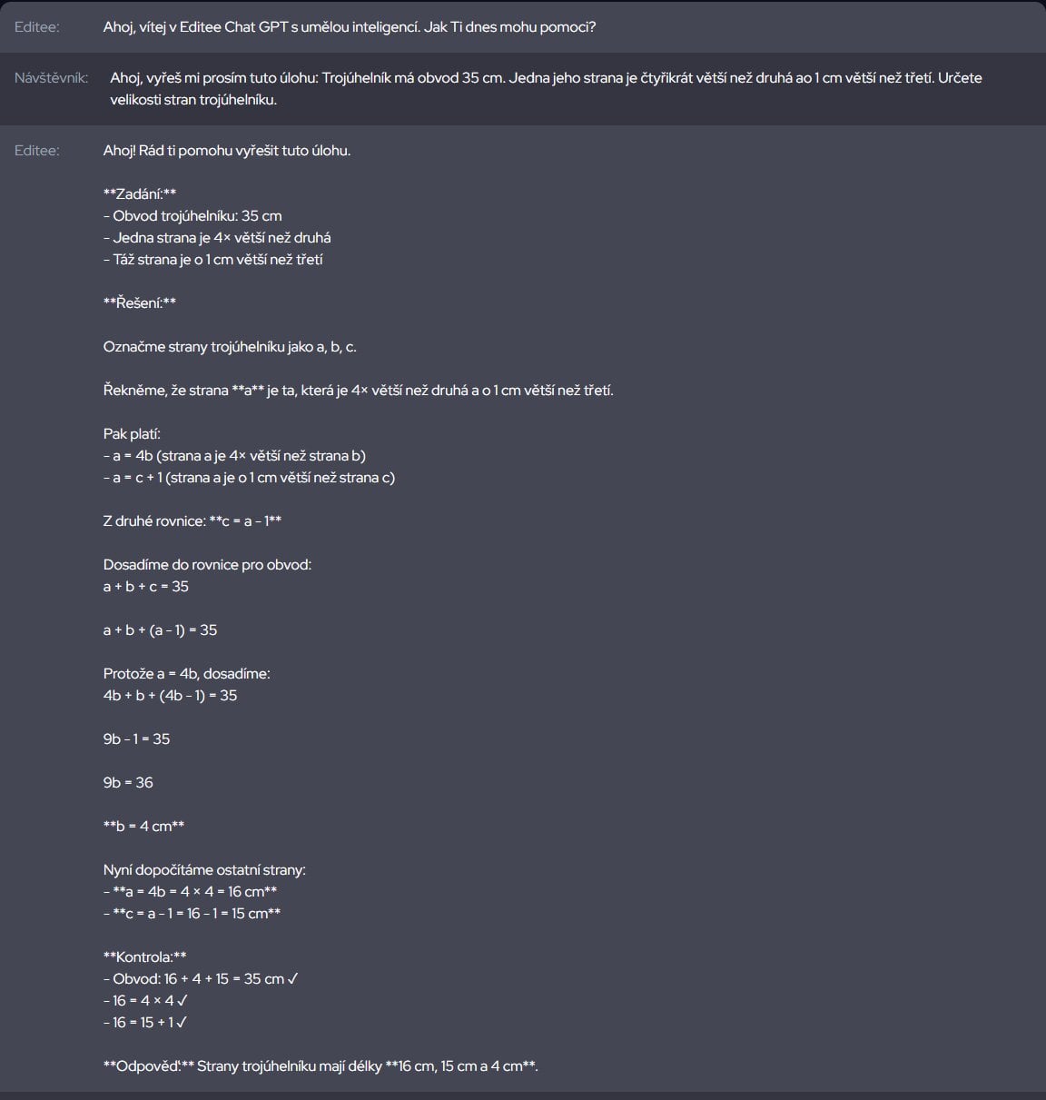 AI matematika příklad 3