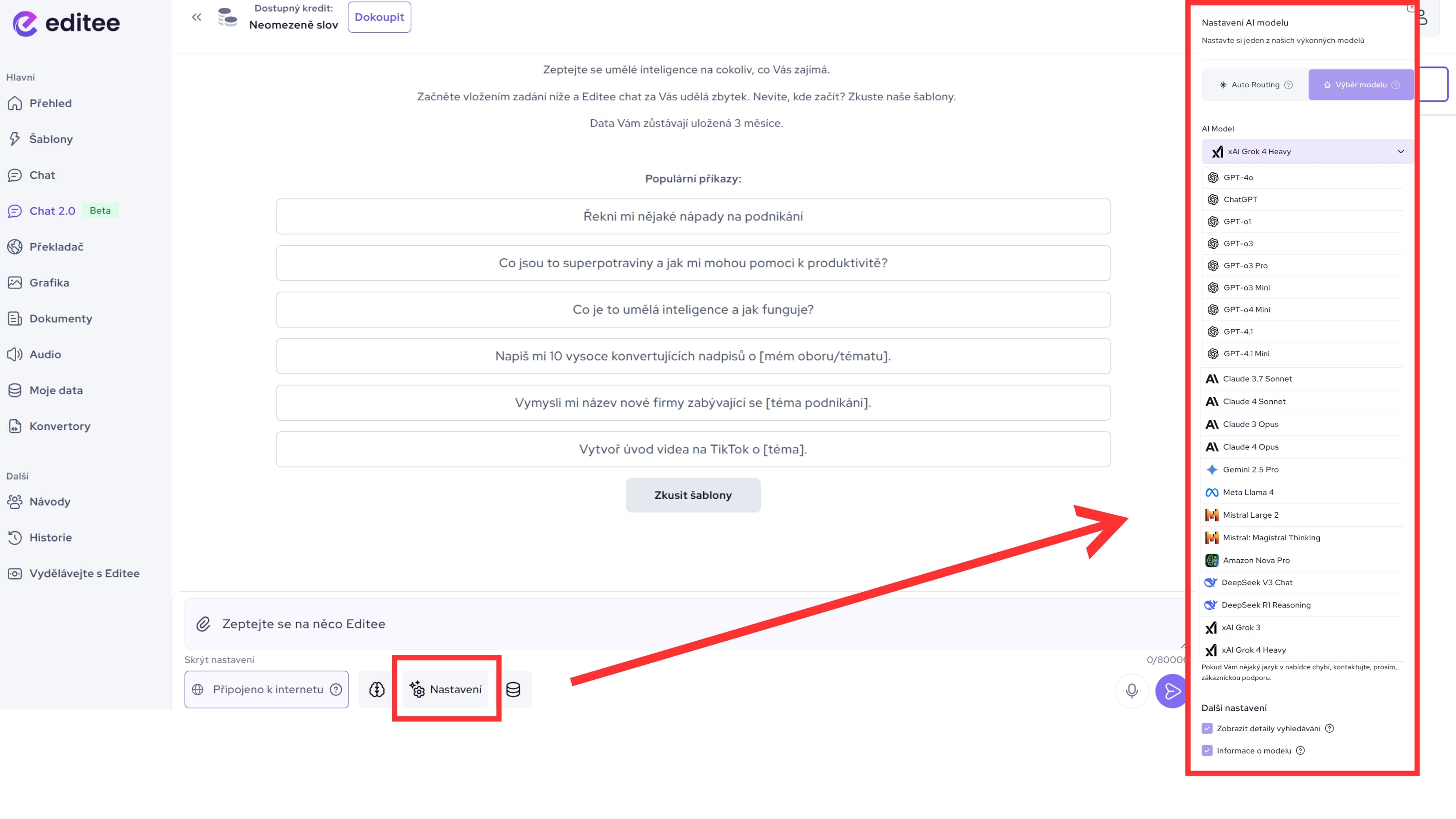 Grok 4 AI chat