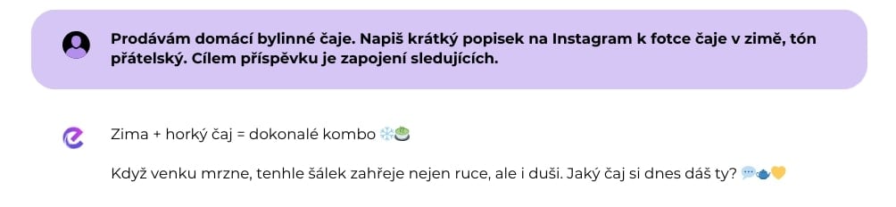 AI chat použití