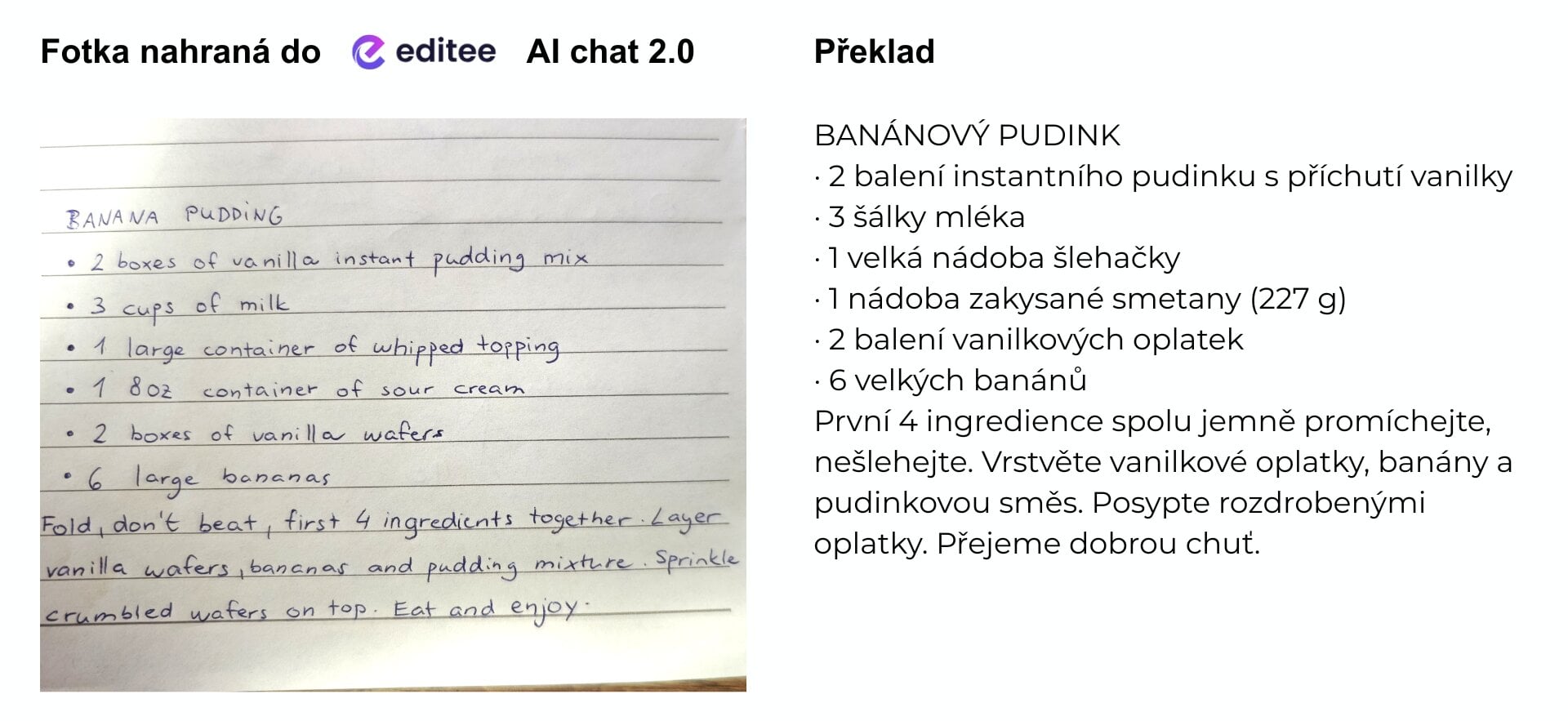 AI překladač fotky