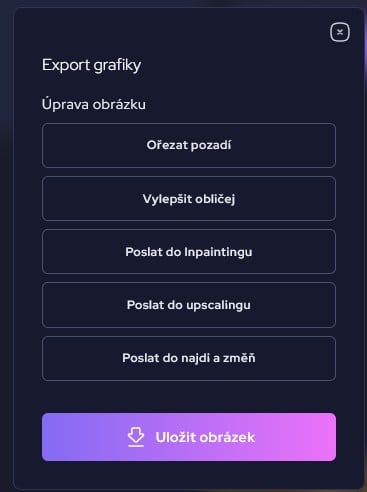 export AI grafiky