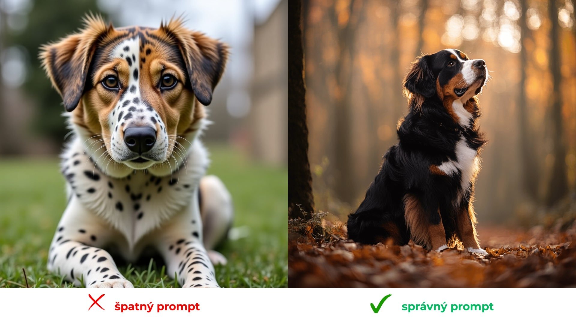 špatný vs správný prompt